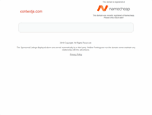 Tablet Screenshot of contextjs.com